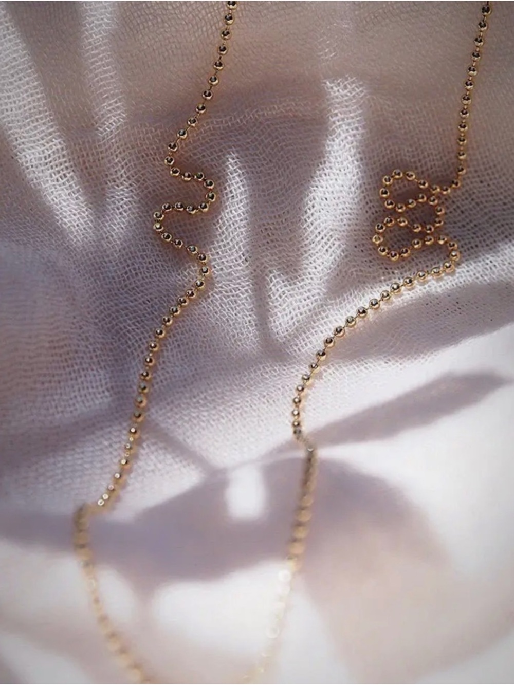 Dainty Gold Ball Chain